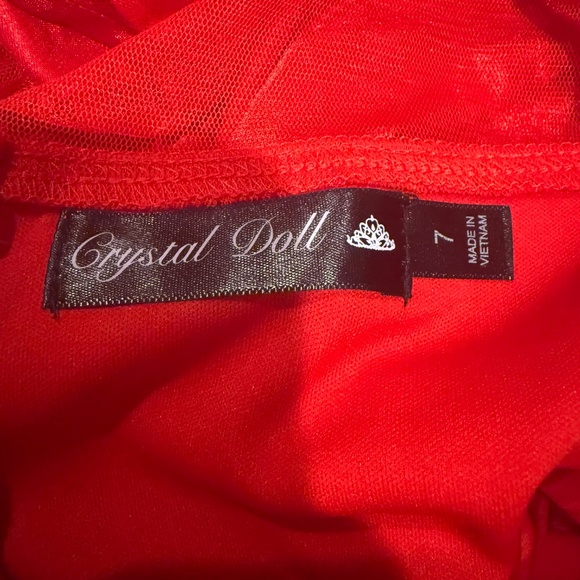 Girls Size 7 Red Holiday Dress - Picture 4 of 4